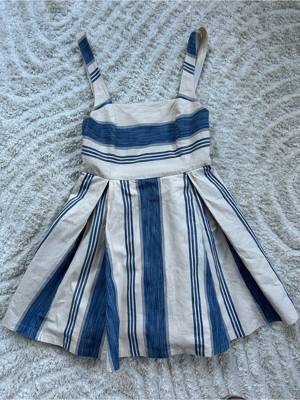 Ralph Lauren Blue and Cream Striped Sundress